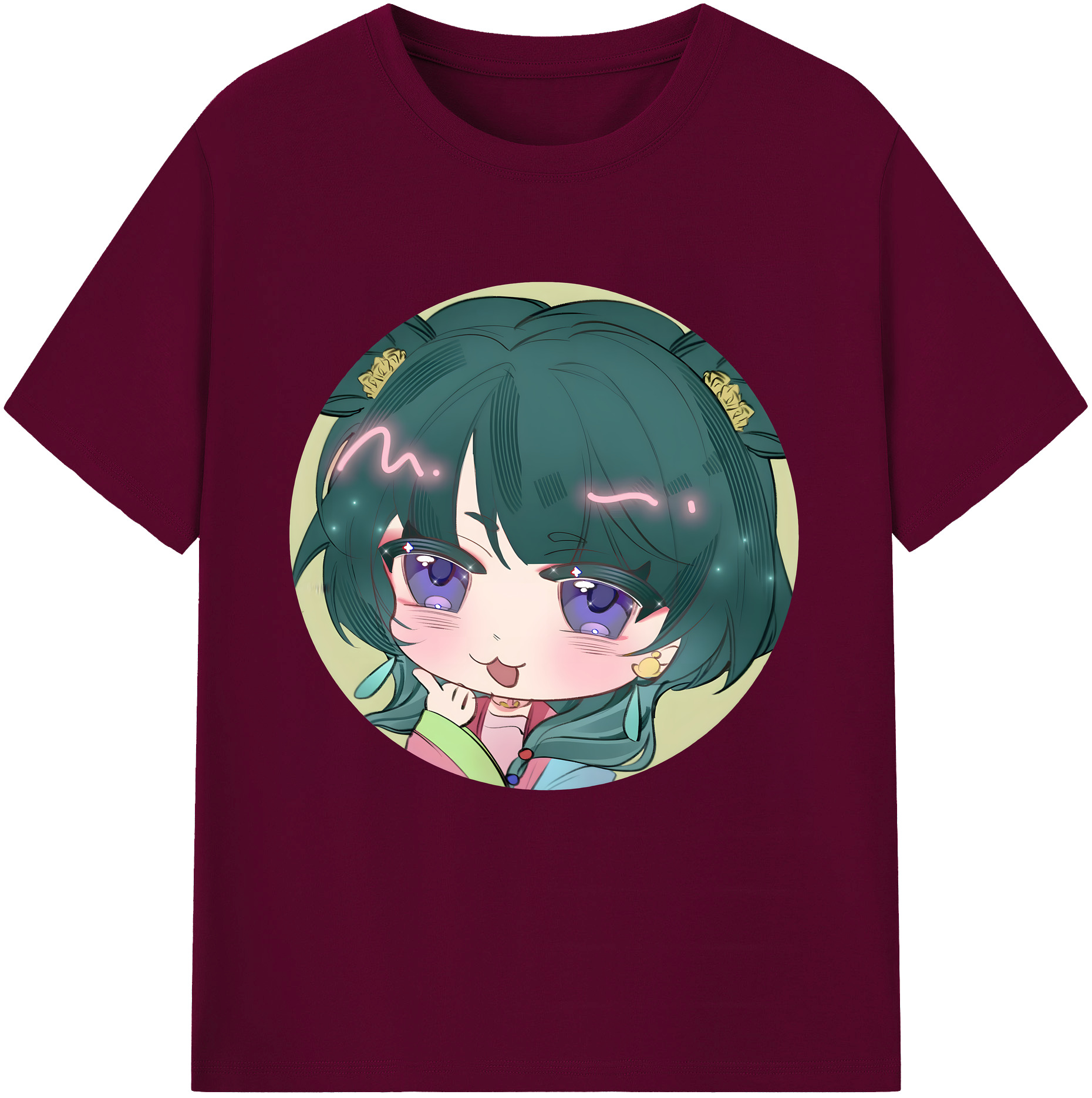 （画像用） 薬屋のひとりごと The Apothecary Diaries レディースカジュアルプリントTシャツ（綿100％）